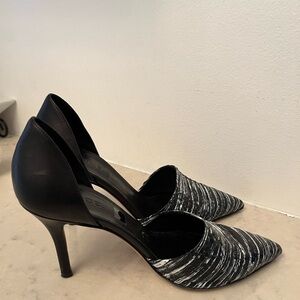 VINCE Claire Heels Pumps Stilettos Leather Snake skin